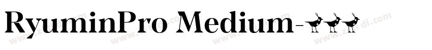 RyuminPro Medium字体转换 RyuminPro Medium字体转换